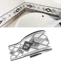 Selvklebende tapetbord Vanntett 10 cm x 5 meter (Grå)