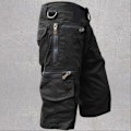 Pikkukuva 2 / 4: Miesten shortsit Casual Loose Sports Joggers Slim Fit Military Sportshorts Bermudas Cargo Mountain Baggy Housut Multi Taskut musta black black L