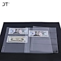 Miniatyrbillede 6 af 7: 10 stk./1 stk. 3-rums løsbladet pengeseddel album side samlerholder 1 stk. 3-slot 80x177mm