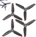 2 par kolfiberpropellerblad för DJI FPV - Snabbpropellrar för drönare - Ljudlösa propellrar - 4-bladig propeller - Drönarpropeller