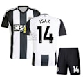 Miniatyrbillede 1 af 2: Newcastle United Hjemmebanetrøje Fodbold Børn 2023-2024 Nr. 14 Isak (trøje+shorts) 24