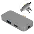 Pikkukuva 6 / 8: 4-in-1 USB-C-keskitin, harmaa, monitoiminen laajennustelakka, Type-C–HDMI-liitin, 60 W PD, harmaa