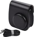Portable Camera Bag Faux Leather Holder with Shoulder Strap