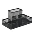 Multifunctional Metal Desk Organizer Pen Holder with Mesh