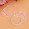 Miniatyrbillede 2 af 4: 10 stk Multi Silikone Klar Baby Knap Stil Sutteholder Clip Adapter Til Ringe Hvid
