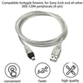 Miniatyrbillede 4 af 5: USB-kabel HANE Til Firewire-stik Til Mini 4-benet Til Firewire-adapter til perifert udstyr, der kun er kompatibelt med DENNE TYPE adapter-Yvan