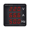 Oppgradert Spenningsstrømmåler Amperemeter Voltmeter Frekvens AC50-500V 1-140A
