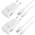 Pikkukuva 2 / 5: 2 kpl pikalatureita, 1,2 m kaapeli, yhteensopiva Samsung Galaxy S22 S21 S20 S8 S10 S9 Plus Note 7 8 9 10 A53 LG, HTC kanssa 2-pack/black