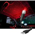 Atmosphere Lamp, USB Car Roof Lamp Starry Sky Atmosphere LED Projector Red Night Light Adjustable Multiple Modes, Romantic Light for Home/Party
