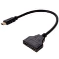 1 i 2 ut 1080P HD hane till dubbel hona splitteradapterkabel