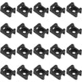 100 pcs Black Cable Tie Mounts, Cable Tie Bases, Saddle Type Mount_tfrf