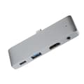 Miniatyrbild 6 av 7: 4-in-1 Type C Hub Docking Station Type-C to HD Multimedia Interface+Audio3.5+USB3.0+USB-C Adapter