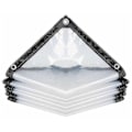 Miniatyrbillede 1 af 5: Transparent Vandtæt Presenning med Øjer, Pe Multifunktionel Vandtæt Rivfast Ultralet Presenning (Størrelse: 2*3m)
