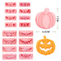 Miniatyrbillede 2 af 5: 9 stk/sæt Halloween Græskar Spøgelsesform