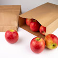 Miniatyrbillede 3 af 5: Brune kraftpapirsposer, 50-pak - Størrelse 25B*14D*33H