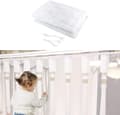 300*79cm White Stair Safety Net, Balcony Protection Net, Cat Fall Protection Net