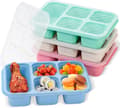 4-delt Bento-boks, snacks for voksne og barn, matboks med 5 rom, gjenbrukbar matboks for matlaging, separat matbeholder
