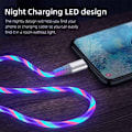Miniatyrbilde 8 av 10: 2 stk Streaming Datakabel Mobiltelefon Ladekabel ROSE RED Rose Red Rose Red Type C-Type C