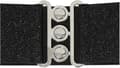 Miniatyrbilde 5 av 5: #Elastisk damebelte bredt belte med 3 knapper vintage stil #