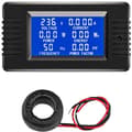 Miniatyrbilde 1 av 4: 6-i-1 LCD digitalt amperemeter voltmeter AC effektmåler husholdnings energimåler CT lukket type panel 80-260V 100A
