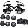 10x 15x 20x 25x Magnification Adjustable LED Lamp Loupe for Jewelers Watchmakers