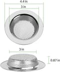 Miniatyrbilde 4 av 5: Oppvaskkumfilter, rustfritt stål