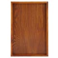 Rectangular Wooden Tray Serving Tray Plate Snack Food Storage Dish for Hotel Home (35*24cm)