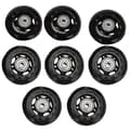8-pack Inline Skate Wheels, Indoor/Outdoor Roller Skate Wheels, Replacement Wheels with Bearings 64mm