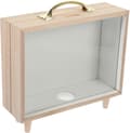 Miniatyrbild 1 av 6: transparent trä Spardose pengabehållare vintage design 1 st -