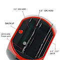 Miniatyrbillede 4 af 5: Dual Bay Harddisk Docking Station, USB 3.0 til SATA IDE HDD Docking Station med Kortlæser til