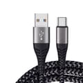 Miniatyrbilde 1 av 4: 60W USB-C Hurtigladekabel 2-pakning, Nylonflettet USB til Type-C-kabel, kompatibel med Apple, Samsung, Huawei 2 m 2 m 2 m