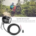 Miniatyrbillede 8 af 8: LED Aluminium E-cykel Forlygte Horn 2 i 1 Sæt Forlygte (Sort)