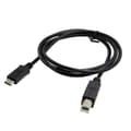 Miniatyrbillede 1 af 5: USB-C USB 3.1 Type C Hanstik til USB 2.0 B Type Hanstik Datakabel til Mobiltelefon & Macbook &