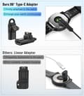 Miniatyrbillede 3 af 5: USB-C til Garmin-adapter 2-pak, 90 graders Type C opladerkabel Co