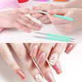 Miniatyrbild 6 av 6: 5-pack Nagelkonst Dotting Verktyg Pennor Dubbelhuvud Karvningspenna Nagel Silikonborstar Set