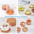 Miniatyrbild 5 av 5: 12-pack Cork Coasters, Cork Drink Coasters, Coffee Table Coasters with Round Edges, Warm Gift for Home Decor.