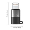 Miniatyrbillede 1 af 4: PULUZ USB-C / Type-C til 8-Pin OTG-adapter