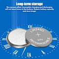Miniatyrbillede 3 af 5: 5-pak Lir2450 Lir 2450 3.6V Genopladeligt Lithium Batteri, Erstatning for Cr2450