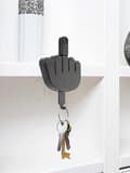 Middle Finger Key Holder, Middle Finger Gesture Key Rack, Self-Adhesive Key Hook