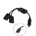 Miniatyrbillede 4 af 5: Type C til Dobbelt USB-adapter USB Type C-stik USB-C Splitter USB C-hub