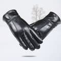 Dame Læder Touchscreen Handsker, Termiske Handsker, Varme Telefon Tekst Handsker