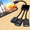 Pikkukuva 2 / 5: Muunnoskaapeli Plug Play Vakaa Siirto PVC Type-C–USB-sovitinkaapeli puhelimeen