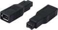 Miniatyrbillede 1 af 5: IEEE 1394 Type FireWire 400 til 800 6-bens hun til 9-bens han FW 800 han adapter (2-pak)