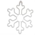 Utendørs juledekorasjonslys, 40 cm snøfnugglys, julelykter hvite