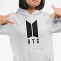 Miniatyrbild 1 av 5: BTS stil grå svart huvtröja barn K-pop SUGA tröja t-shirt 128cl 7-8 år