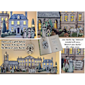 Miniatyrbild 3 av 9: Jane Austen  byscen i miniatyr för hylla Lägg till LED-lampor för att ge liv
