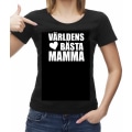 Miniatyrbild 2 av 5: Dam T-shirt  - Världens bästa Mamma heart tröja XL