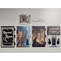 Miniatyrbild 5 av 7: Sherlock Holmes Glow Book Scene 3D-bokkonst, hyllbelyst display för led-lampor,