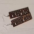 Miniatyrbild 1 av 4: Mormor örhängen i trä perfekt present