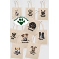 Pikkukuva 3 / 3: Pomeranian tygkasse hund shopping väska Tote bag Nature one size